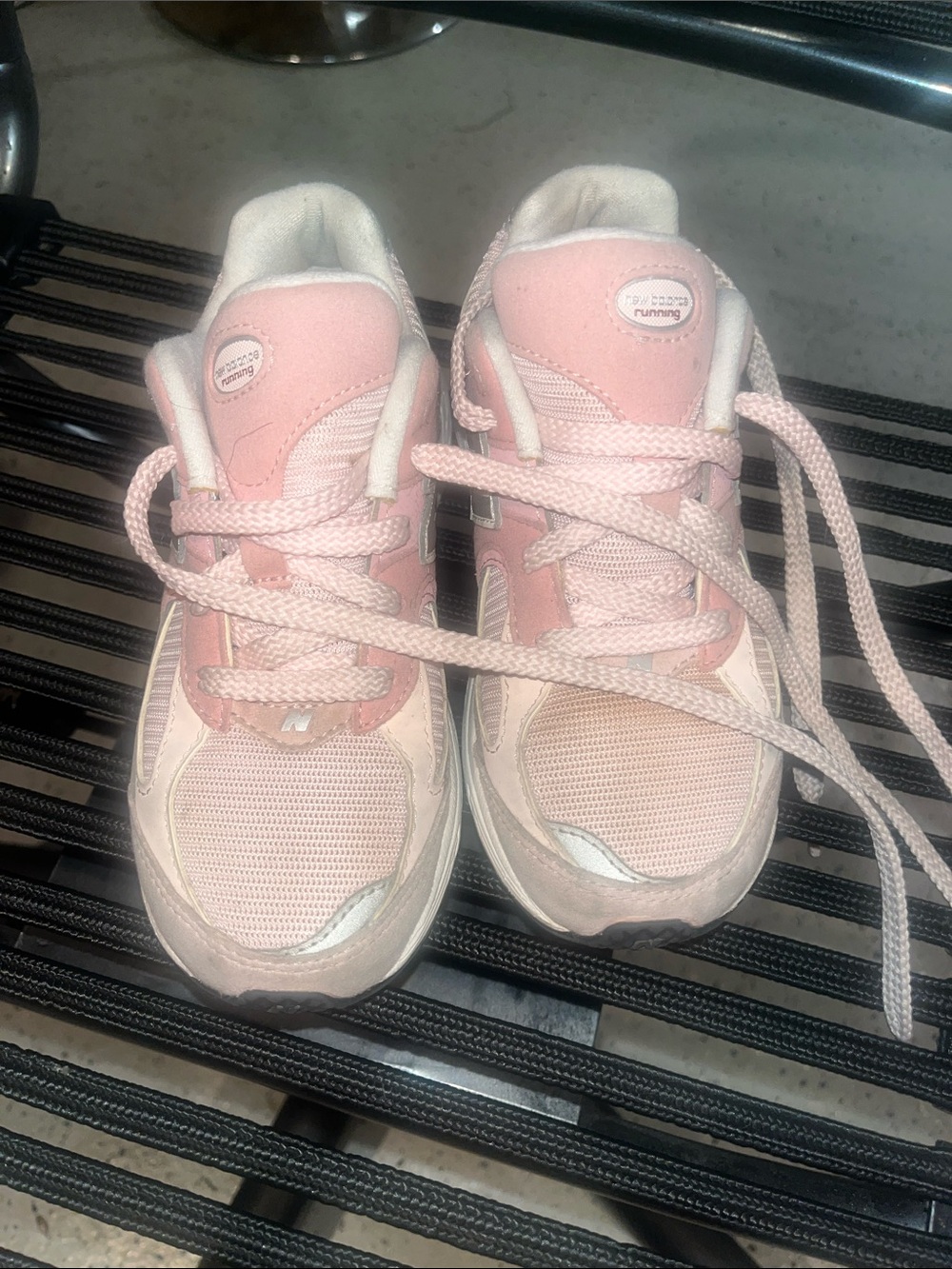 New Balance Pink Kids' Mesh & Suede Sneakers